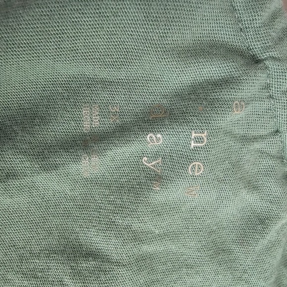 A New Day Blouse Womens 3X Green One Shoulder Ruffle Sleeveless Boho Top - Picture 8 of 9